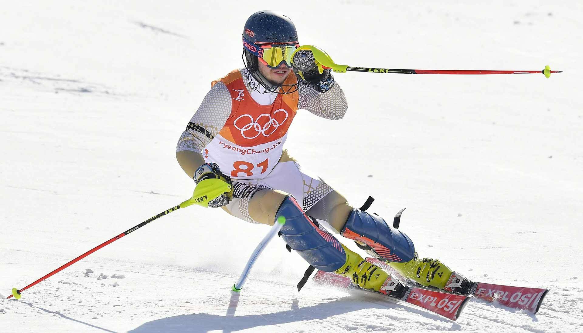Téli olimpia - Kékesi Márton 33. lett műlesiklásban