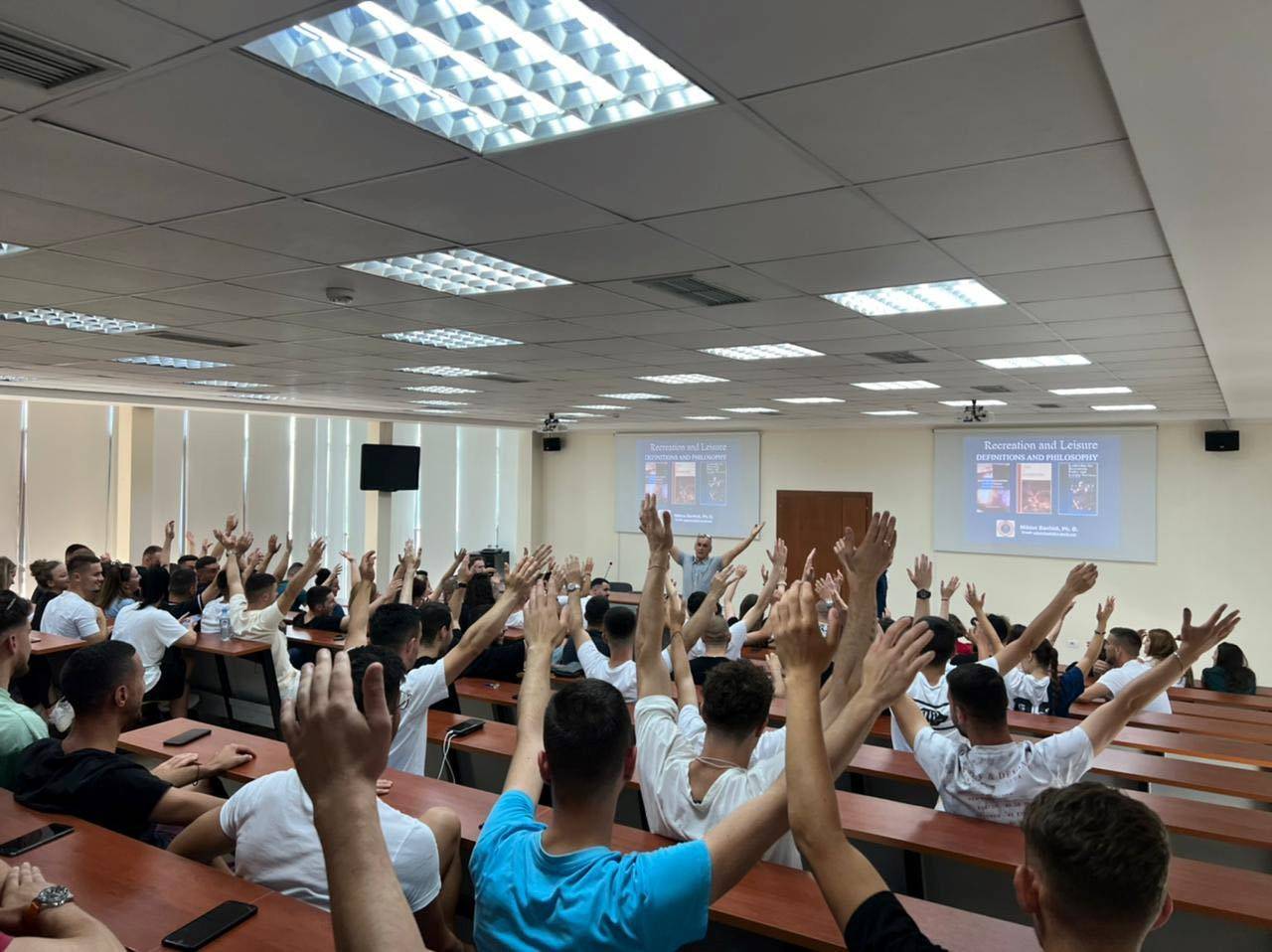 Professor Miklós Bánhidi visits the Sports University of Tirana