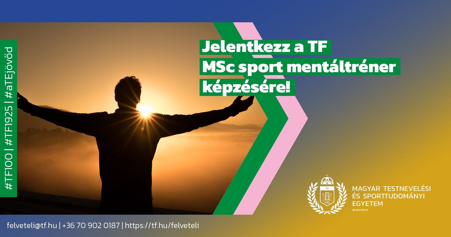 Jelentkezz a TF MSc Sport mentáltréner-képzésére!