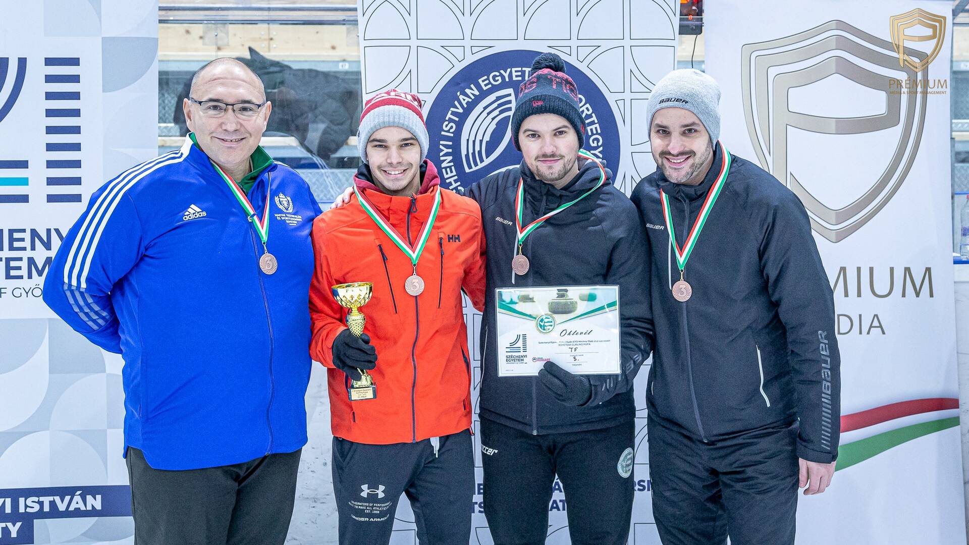 Bronzérmes a TF csapata az Országos Egyetemi Curling-kupán