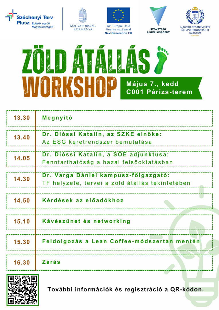 A TF en rendezik a zöld átállás workshop következő állomását