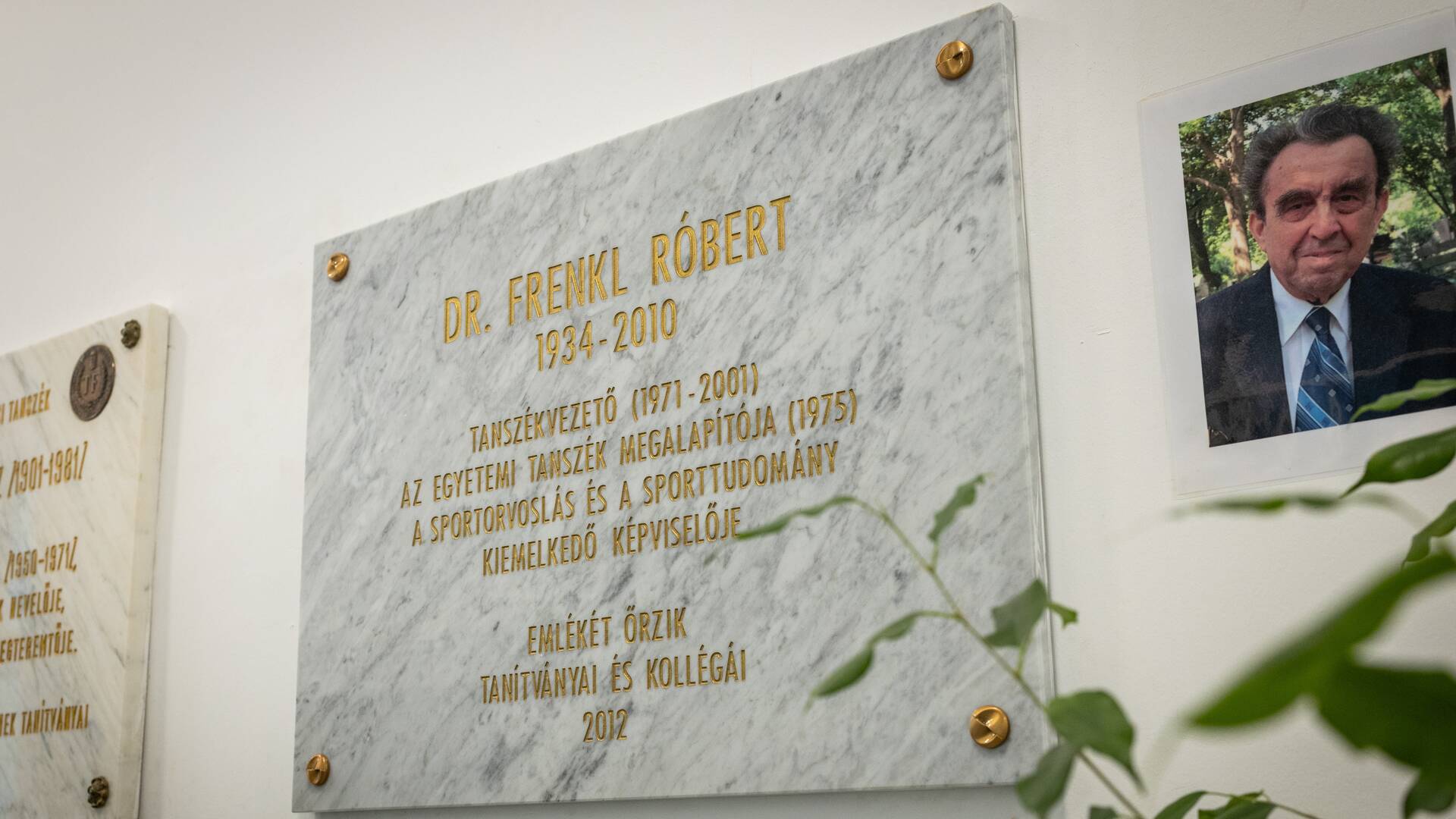 Commemoration held for Róbert Frenkl
