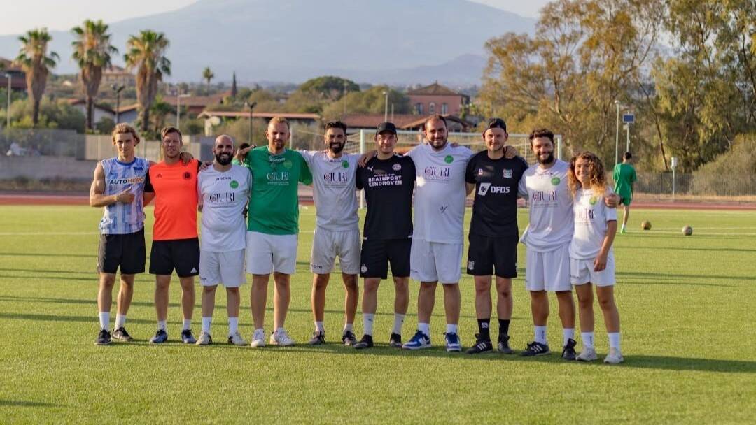 Dr János Tóth attended an international football camp in Italy
