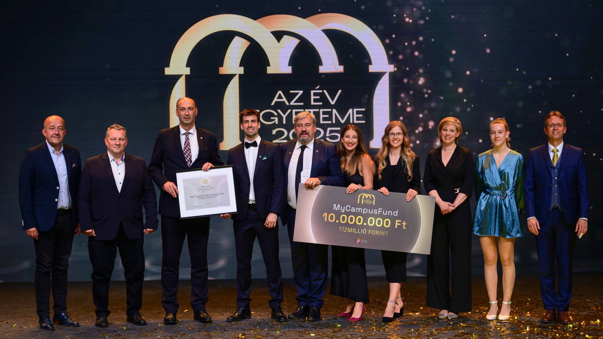Első a TF a kiemelkedő sporttevékenység kategóriában Az Év egyeteme 2025 gálán 