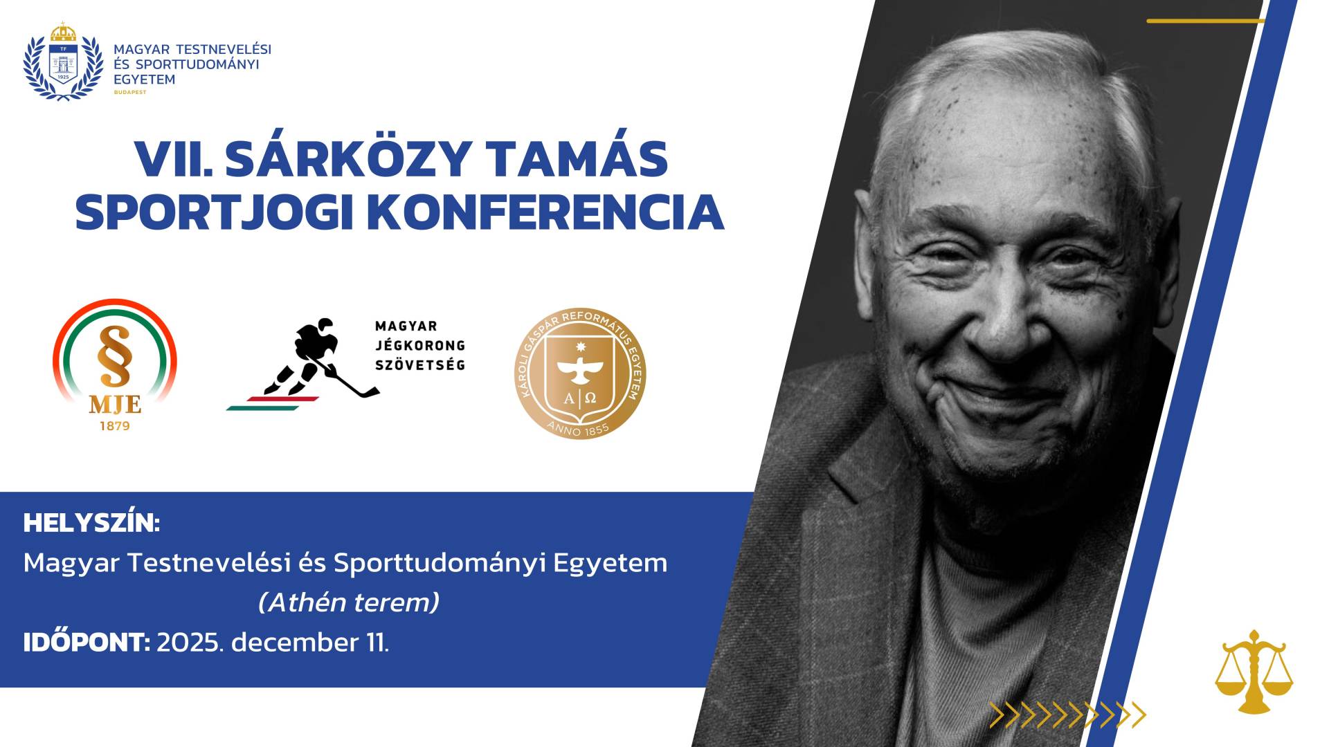 Felhívás részvételre a VII. Sárközy Tamás Sportjogi Konferencián