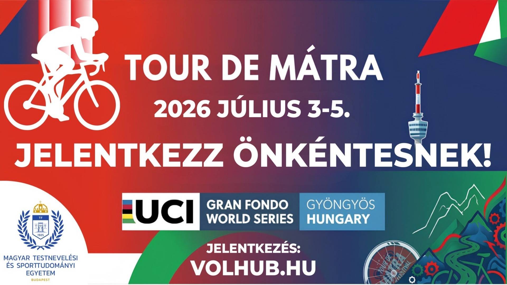 Várják az önkénteseket a Tour de Mátra Gran Fondo országúti kerékpárversenyre