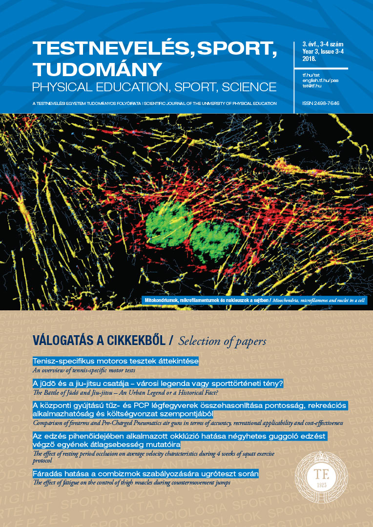 A Testnevelési Egyetem Tudományos Folyóirata 2018/3-4